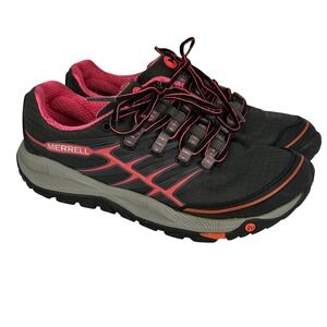 Merrell All Out Rush Womens Trail Running Shoes Black Paradise Pink Size 5.5